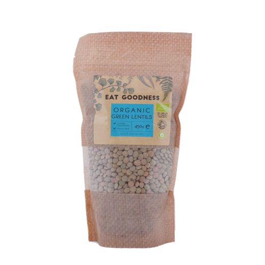 Eat Goodness Organic Green Lentils - 450GR