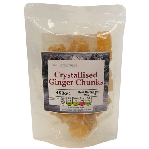 Eat Goodness Crystalised Ginger Chunks - 150Gr