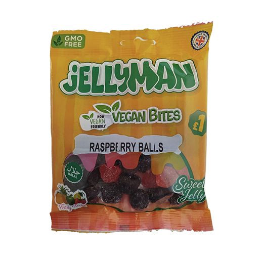 Jellyman Vegan Raspberry Balls (120g) product image