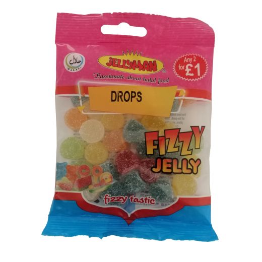 JM Jellyman Fizzy Drops – 80g