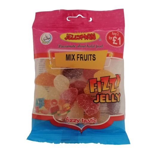 Jm Jellyman Fizzy Mix Fruits (80g) product image