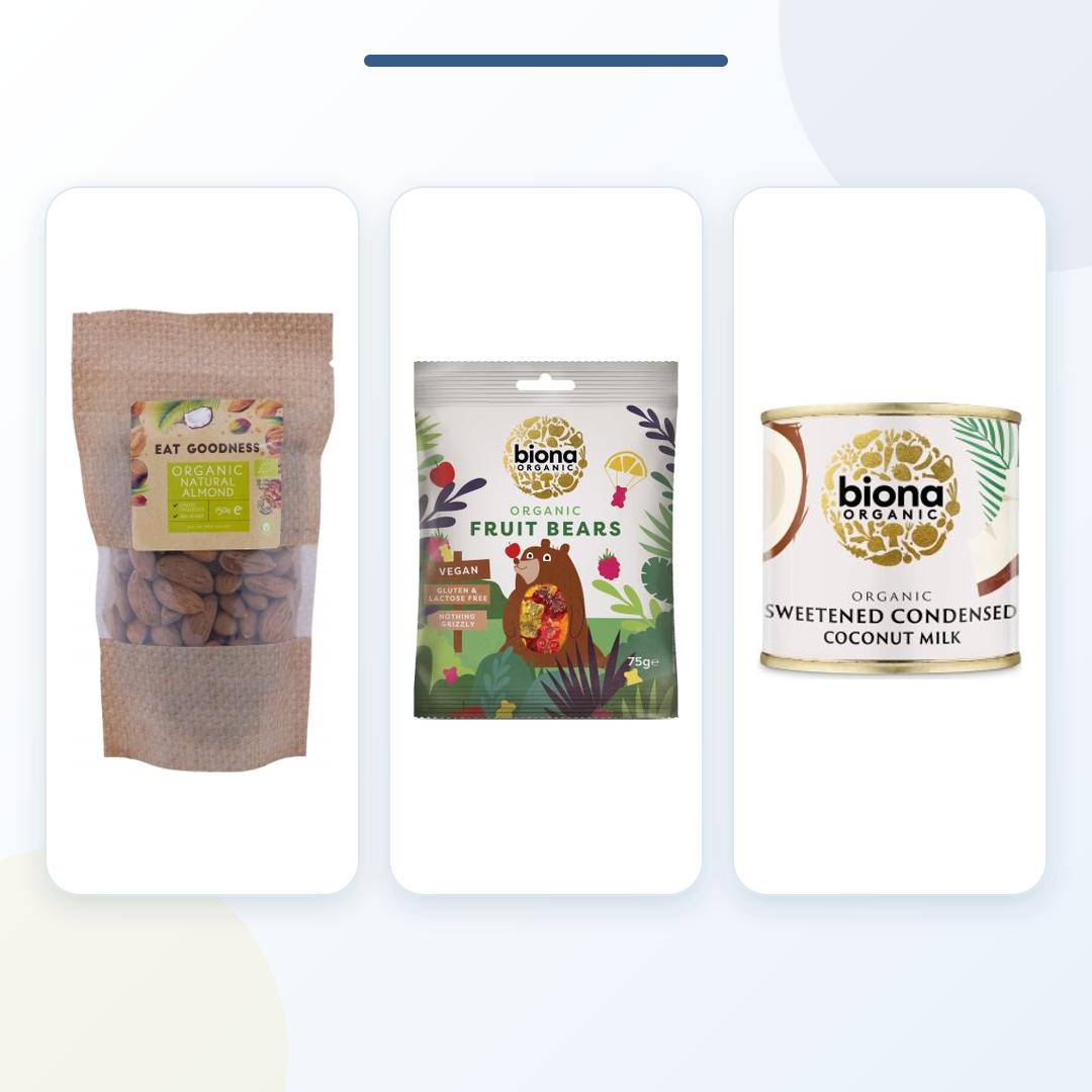 Premium Organic Pantry Bundle – Biona Coconut Milk, Tutti Frutti & Natural Almonds product bundle