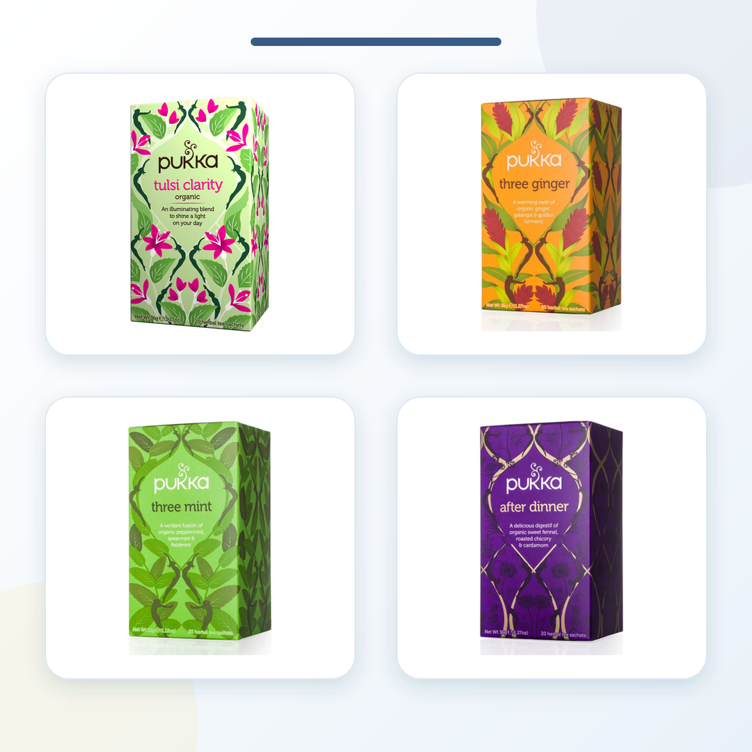 Pukka Organic Wellness Tea Bundle – 4 Herbal Infusion Favourites product bundle