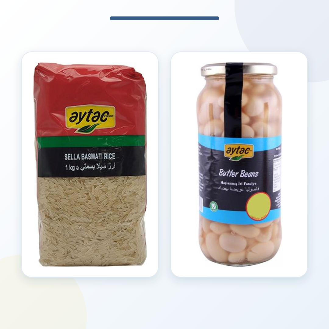 Pantry Essentials Bundle – Aytac Sella Basmati Rice 1KG & Aytac Butter Beans 540G product bundle