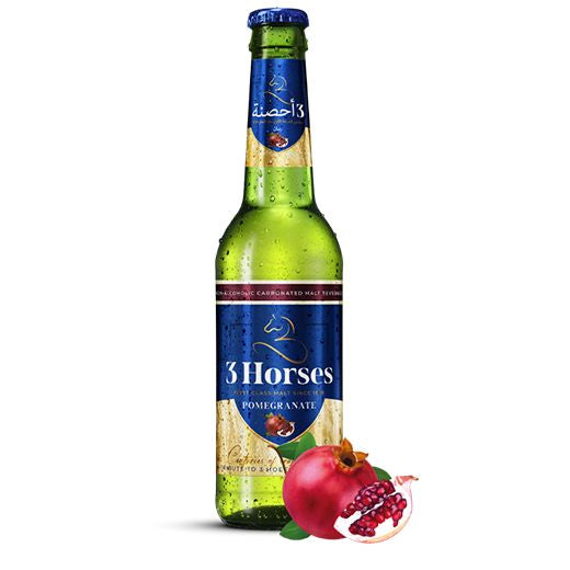 3 Horses Malt Pomegranate (Non-Alc) (6X300ML)