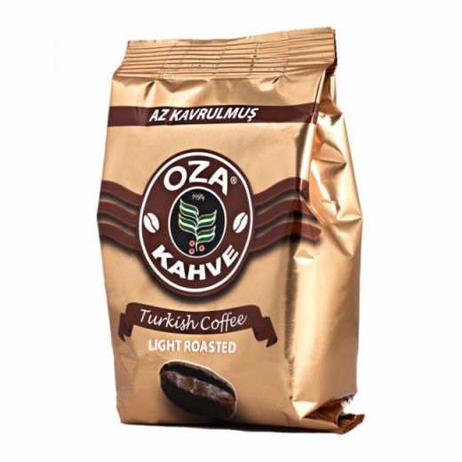 Oza Light Roasted Turkish Coffee Promotional Pack (Gift 3 Coffee Cup And Tray) (4X100GR)