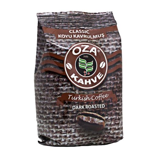 Oza Dark Roasted Turkish Coffee Promotional Pack (Gift 3 Coffee Cup And Tray) (4X100GR)