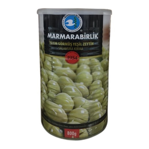 Mar B. Cracked Green Olives Jar (4Xl) (Kirma) 141-160 (850GR)