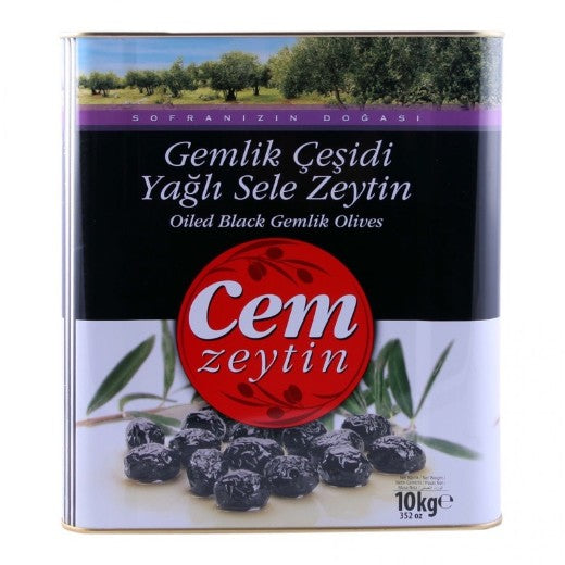 Cem Sele Gemlik Black Olives (Yagli Sele ) (10KG)