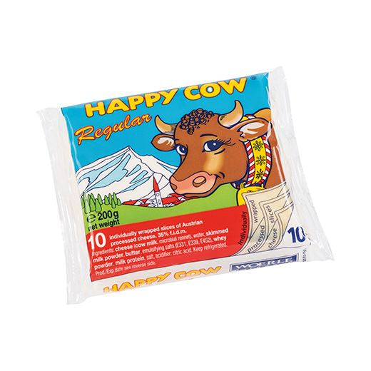 Happy Cow Cheese Regular Slices (200g)