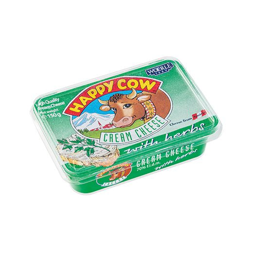 Happy Cow Cream Cheese Cups with Herbs (150g)