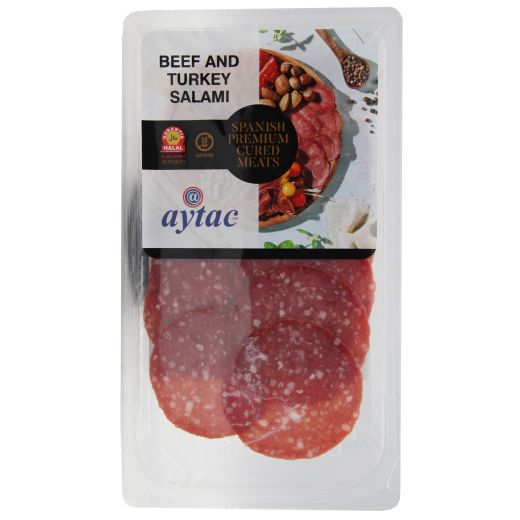 Aytac Halal Beef And Turkey Salami Slices (80GR)