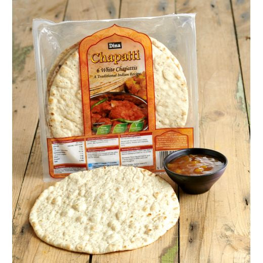 Dina White Chapatti 6 Breads (50g) product image