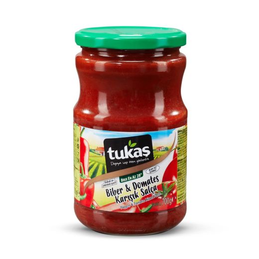 Tukas Biber & Domates Karisik Salca / Pepper & Tomato Paste (700GR)