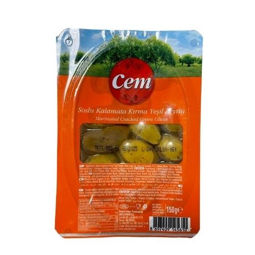 150 Gr Marinated Cracked Green Olives (150 GR)
