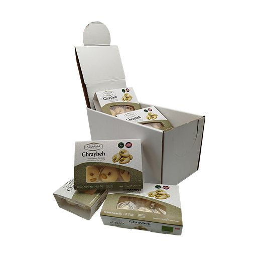 Al Mama White Cookies Greibeh W/ Pistachios (60GR)