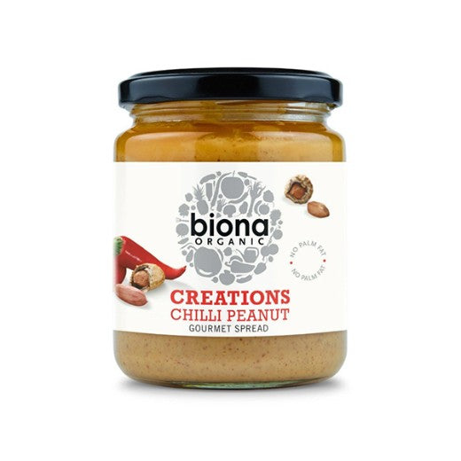 Biona Organic Chilli Peanut Gourmet Spread - 250Gr