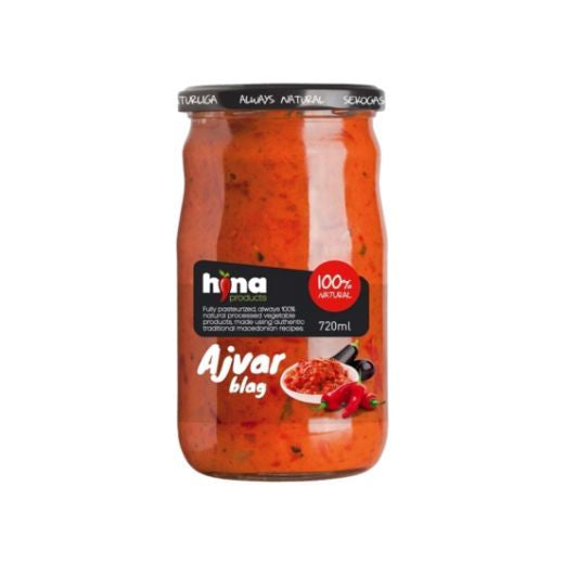 Hina Ajvar Mild (Ajvar Blag) (720ML)