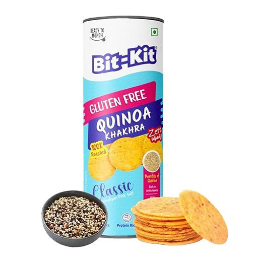 Bitkit Quinoa Classic Coin Khakhra Jar (100G)