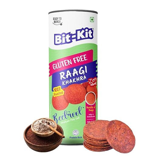 Bitkit Raagi Beetroot Coin Khakhra Jar (100G)