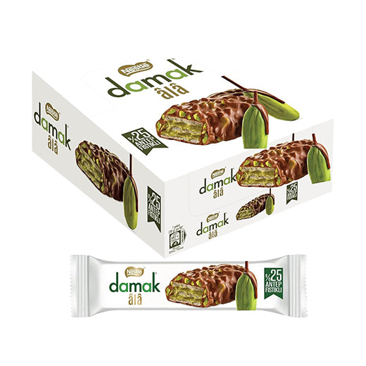Nestle Damak Ala Chocolate Wafer with Pistachio 12x30g