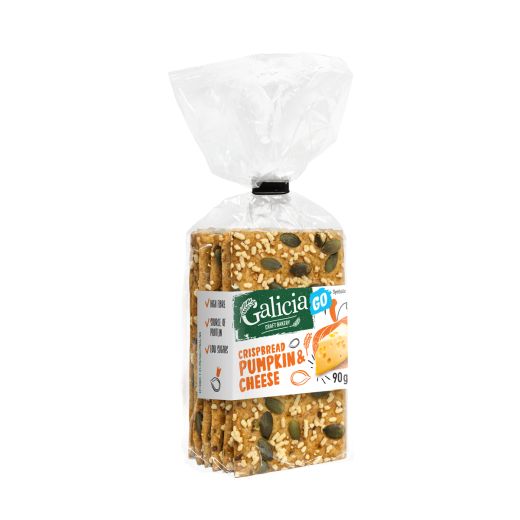 Galicia Crispbread Pumpkin & Cheese - 90Gr