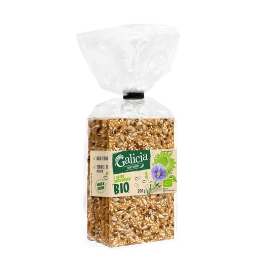 Galicia Crispbread With 3 Seeds Bio - 200Gr