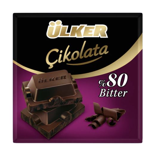 Ulker Dark Chocloate 80% Cocoa (Bitter) (60GRX6)