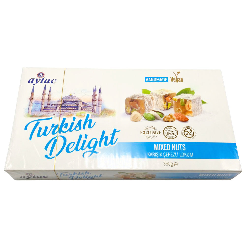 Aytac Turkish Delight Bowl with Mixed Nuts and Fruits (350G)