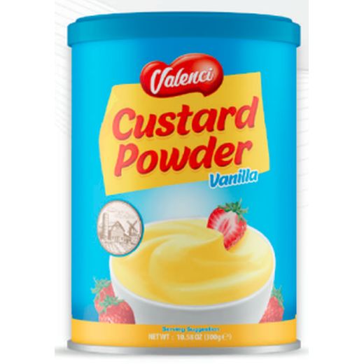 Valenci Custard Powder (Tin) (300GR)