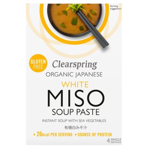 Clearspring Organic White Miso Soup With Sea Veg - (4X15Gr)