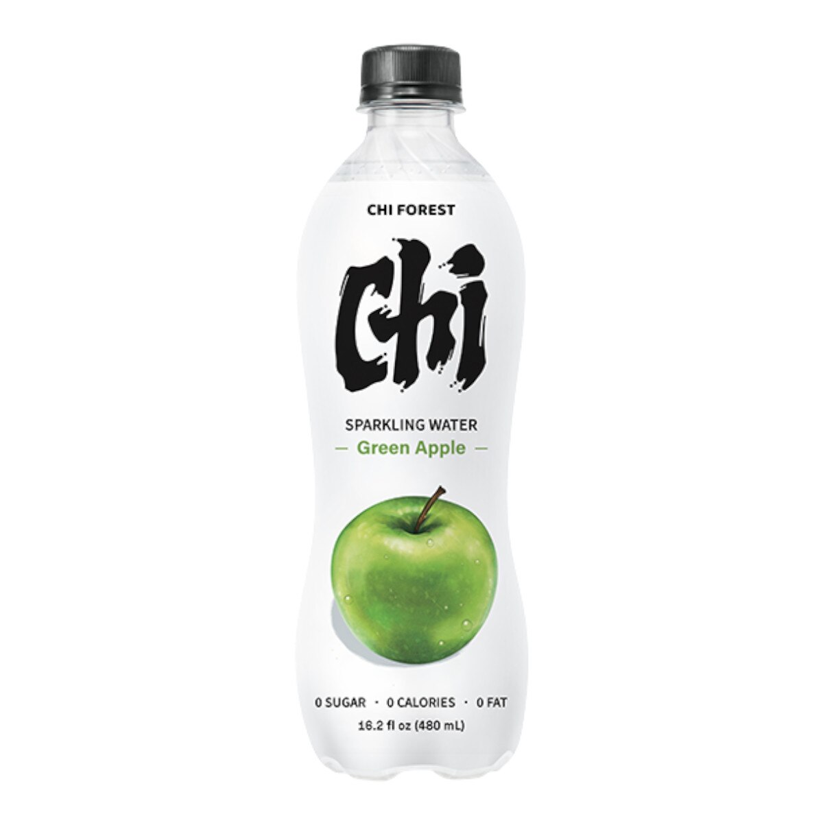 Chi Forest Green Apple Sparkling Water 480ML Bottle