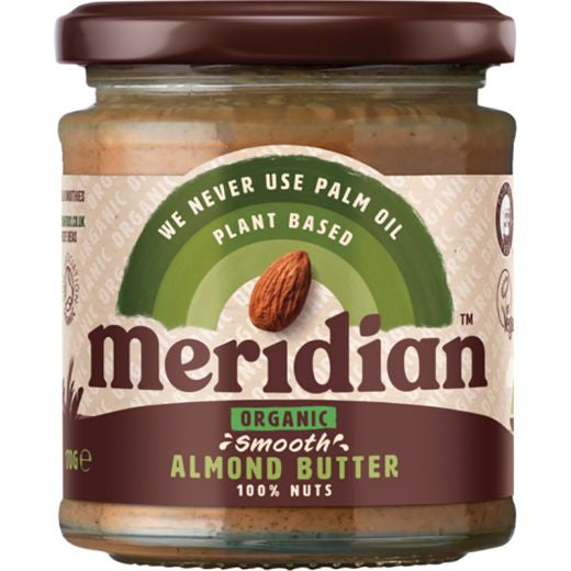 Meridian Organic Almond Butter Smooth %100 Nuts - 170Gr