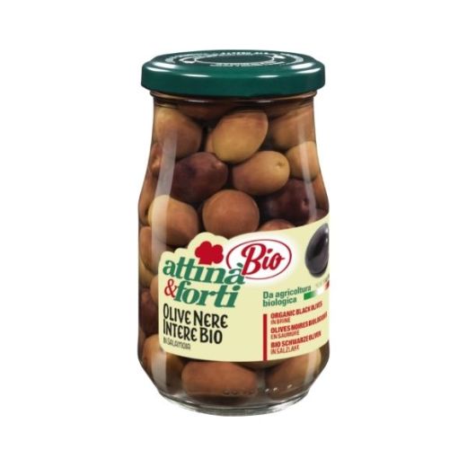 Ita* (1) Attina Bio Organic Black Olives In Brine (314ml)