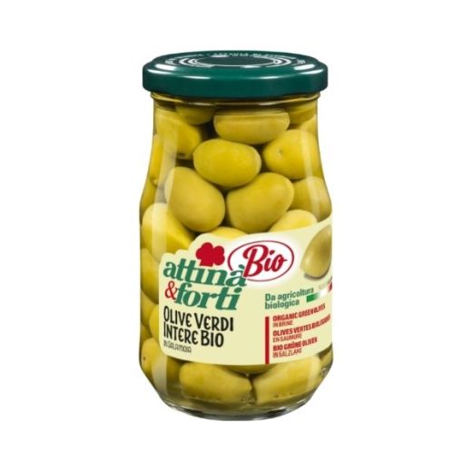 Ita* (2) Attina Bio Organic Green Olives In Brine (314ml)