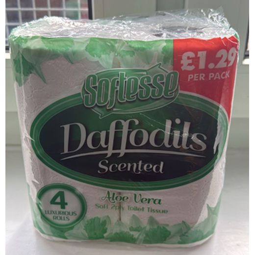 Modern Softesse Tt 2 Ply Daffodils Aloe Vera (4(ROLLS)) product image