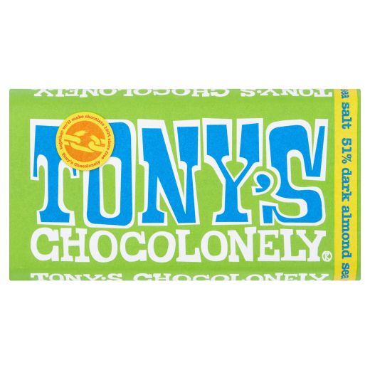 Tony'S - Dark Chocolonely Almond & Sea Salt - 180Gr