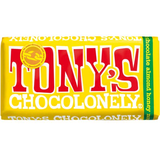 Tony'S - Milk Chocolonely Almond Honey Nougat - 180Gr