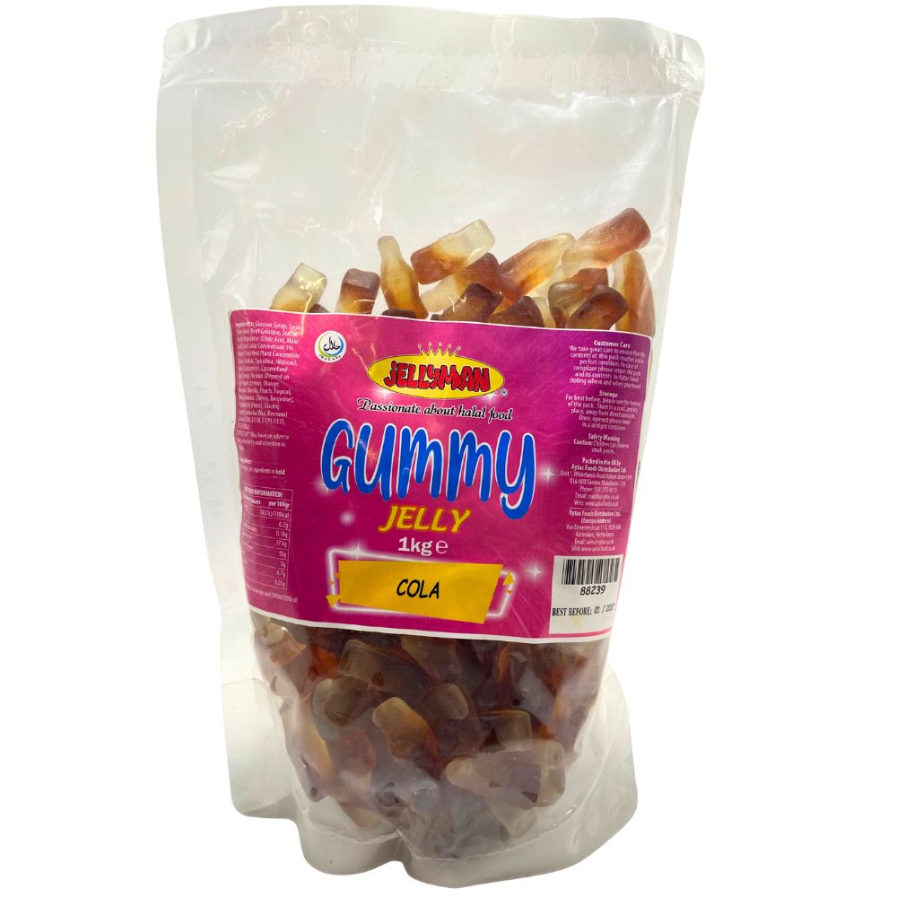 Jellyman Gummy Cola Bottles – Bulk Jelly 1kg