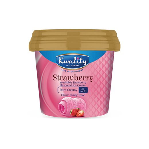 Kwality Strawberry 125ml Tub product image