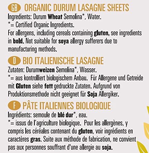 Biona Organic Lasagne Sheets - 250Gr