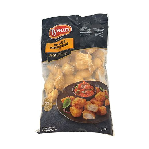 Delisted *Ctr Ctf Tyson Breaded Chicken Chunks 20g (1kg) product image