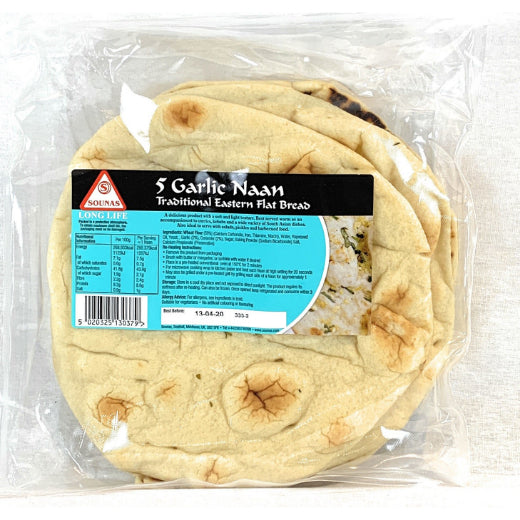 Sounas Mini Garlic Naan (300GRX5PCS) product image