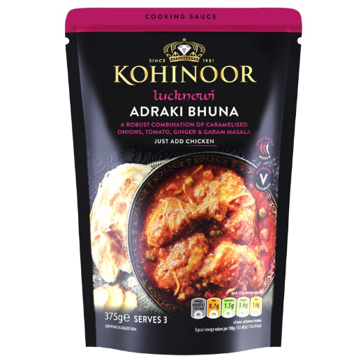 Ief Kohinoor Lucknowi Adraki Bhuna Sauce 375g product image