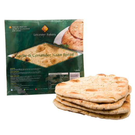Lb Handmade Naan Bread Large Garlic & Coriander (400g) product image