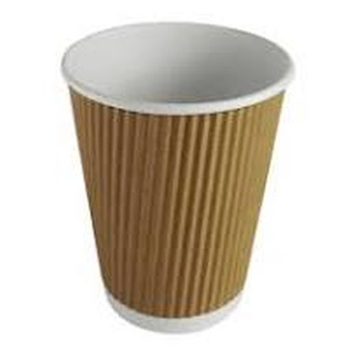 Ctr Mbt Ripple Wall Hot Cup Paper (355ml - 12Oz) Kraft Brown (25 pcs) product image