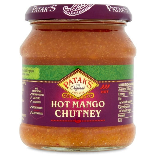 Wm Patak Mango Chutney Hot 340g product image