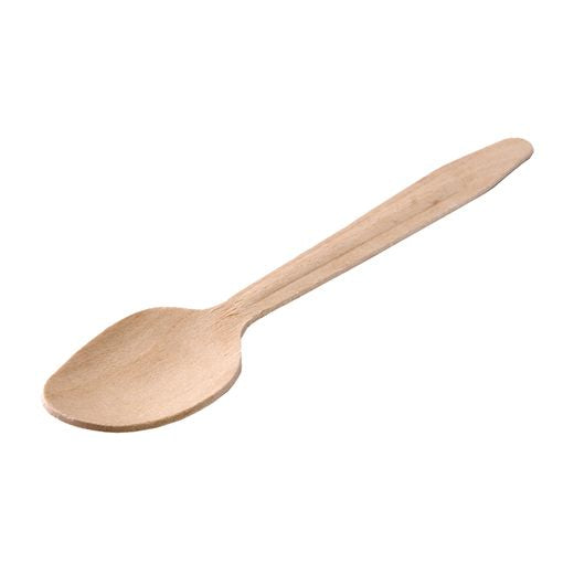 Ctr Hrd Natural L. Birchwood (160Mm - 6.3) Dessert Spoon (100 pcs) product image
