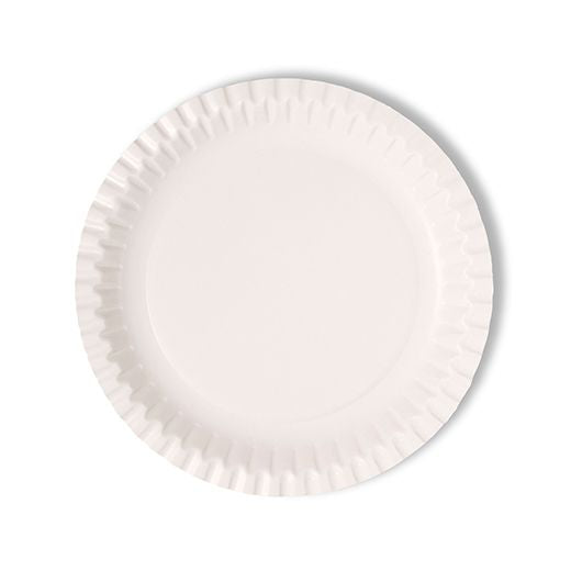 Ctr Hrd Natural L. Paper Plate (152Mm - 6) Round White (100 pcs) product image