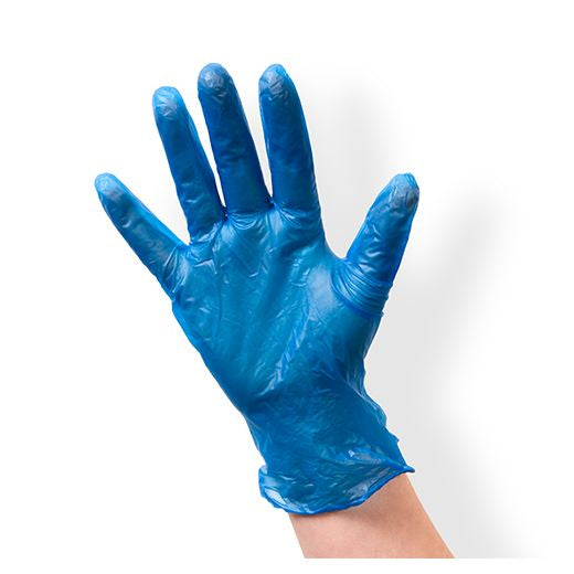 Gloves Blue Medium Vinyl Glove (Powder Free) (100 pcs) product image
